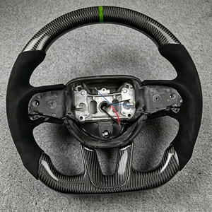 Volant de voiture, fibre de carbone sport noire de haute qualité, adapté à la <span class=keywords><strong>Dodge</strong></span> Challenger SRT <span class=keywords><strong>2015</strong></span> 2016 2017 2018 2019 2020 - Product Image 4