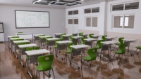 GM001-803 de Gamo Manufacturer Mobilier de salle de classe moderne en métal pour bureau d'école Werzalite