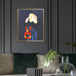 Trang trí nội thất phụ nữ handmade <span class=keywords><strong>canvas</strong></span> sơn dầu trừu tượng chân dung tay sơn tường nghệ thuật - Product Image 4