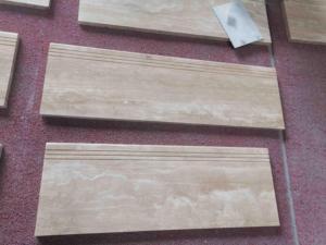 SHIHUI vente en gros de carreaux de <span class=keywords><strong>travertin</strong></span> naturel Beige clair poli intérieur <span class=keywords><strong>extérieur</strong></span> utilisation d'hôtel marches d'<span class=keywords><strong>escalier</strong></span> carreaux de <span class=keywords><strong>travertin</strong></span> turquie - Product Image 3