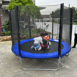 <span class=keywords><strong>Trampoline</strong></span> de haute qualité pour l'intérieur et l'extérieur, rond, en acier galvanisé, <span class=keywords><strong>8</strong></span> <span class=keywords><strong>pieds</strong></span>, avec filet de sécurité pour enfants et adultes - Product Image 3