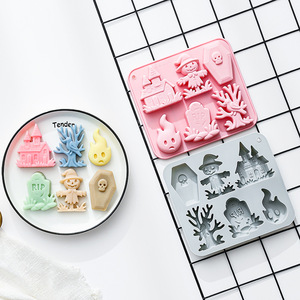 Moldes de Silicona Antiadherentes con Diseño de Espantapájaros, Aptos para Alimentos, Reutilizables, Lindos Moldes Magnéticos de Silicona para Chocolate, Dulces y Hielo - Product Image 4