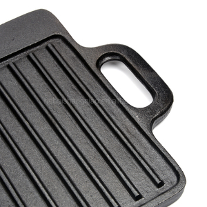 Double Side Hot <strong>Bbq</strong> Plate Outdoor Flat Top <strong>Pan</strong> Cast Iron Reversible Grill Gas Griddle - Product Image 4