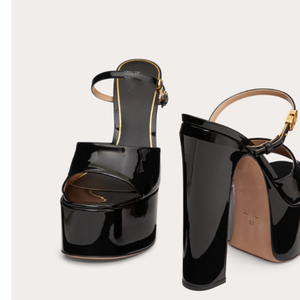 Nude Color Sandalias Tacon Slipper Chunky <b>Block</b> Sandals Platform Heels for Women - Product Image 4