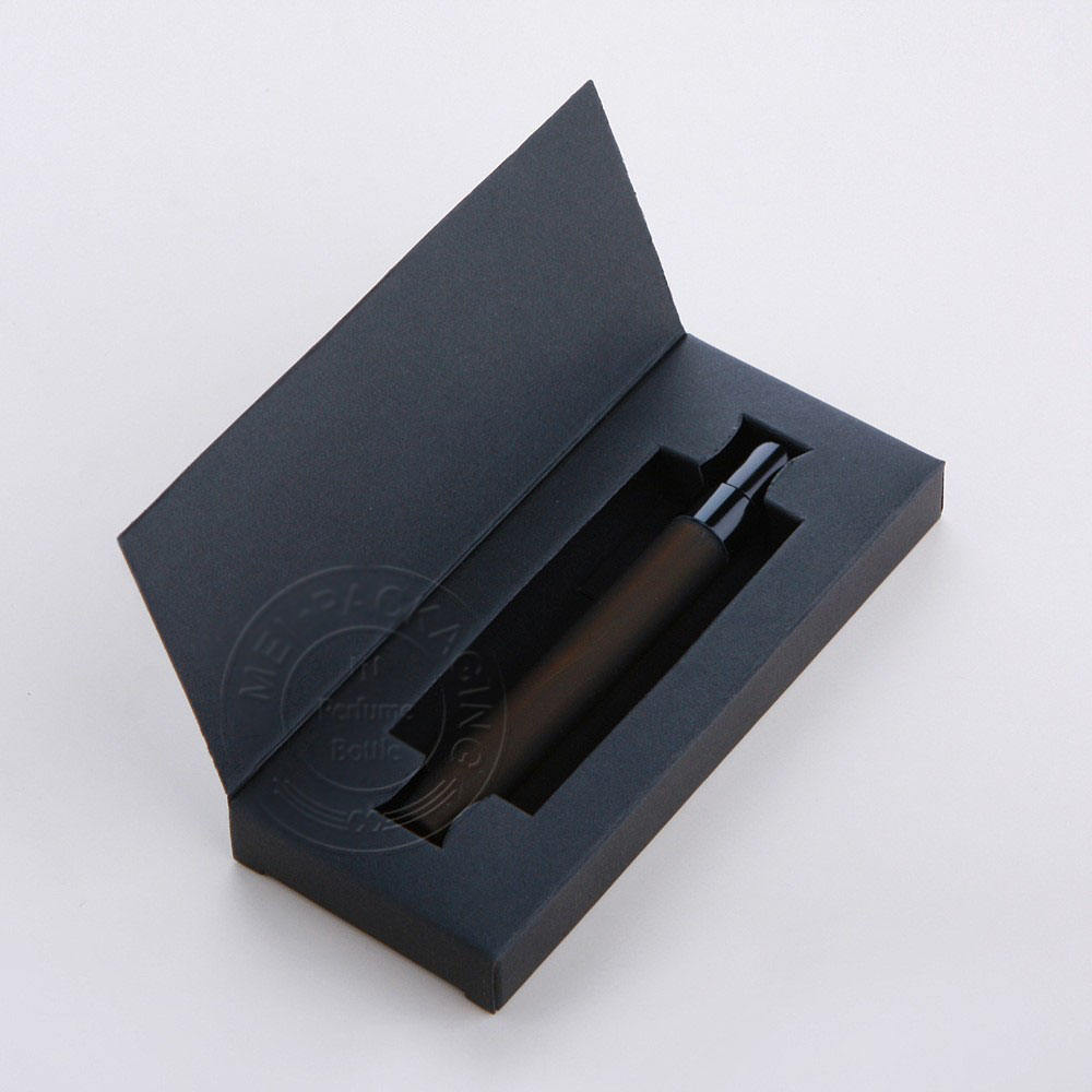 frosted amber bottle + black sprayer + black box