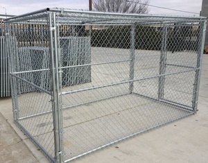 Taşınabilir zincir bağlantı çelik çit Panel / Pet hayvan Run egzersiz çit/tavşan kedi köpek açık ev kulübesi kafes paneli satılık - Product Image 5