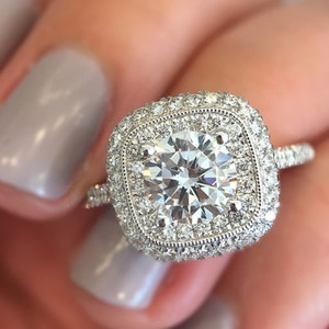 Anello in Stile Europeo-Americano con Zirconi Incastonati, Elegante Anello Decorativo per Uso Quotidiano - Product Image 4