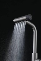 Robinet de lavabo moderne en acier inoxydable à poignée unique, cascade, multifonctionnel, eau chaude et froide mélangée