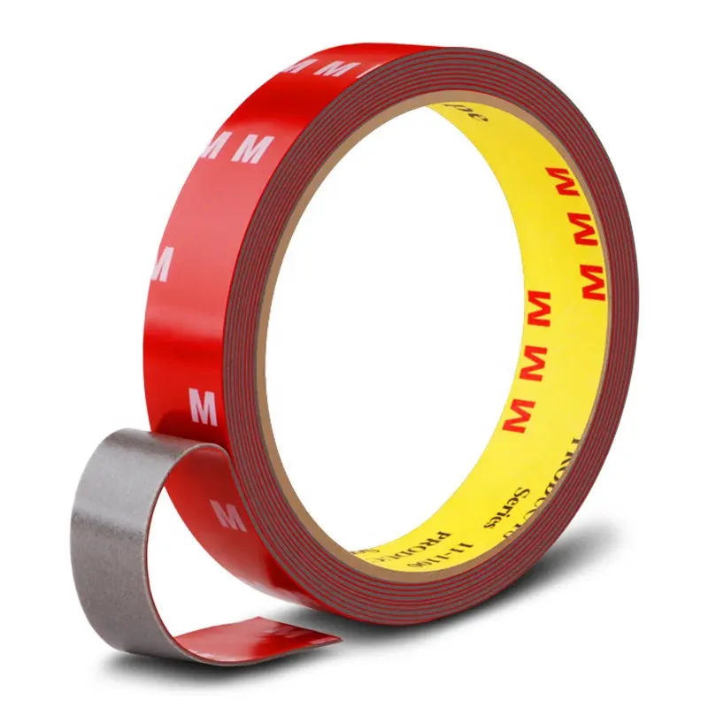 M3 4229 Sterk Plakband 0.8Mm Grijze Kleur Schuim Zelfklevende Tape Waterdichte Emblemen En Naamplaatjes Tape