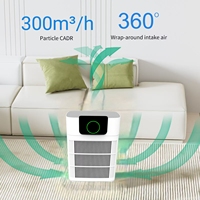 Purificateur d'air intelligent d'humidificateur de hepa de bureau de pièce pour la nouvelle machine d'animal familier purificateur d'air électrique toute la maison