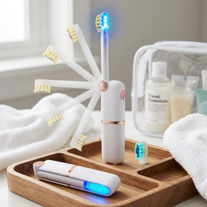 Cepillo de Dientes Eléctrico Sónico Portátil de Viaje con Limpieza UVC, Cepillo de Dientes Eléctrico Blanqueador Personalizado para Adultos, Cepillo de Dientes de Viaje - Product Image 4