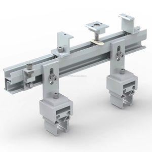 Klip-Lok Soporte solar de alta rigidez Sistema de montaje en tierra de aluminio sin penetración Panel solar anodizado Soporte de techo de metal - Product Image 4