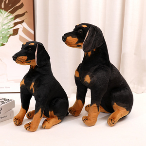 Simulación <span class=keywords><strong>de</strong></span> Perros del ejército lindo <span class=keywords><strong>Rottweiler</strong></span> Animal suave perro <span class=keywords><strong>de</strong></span> peluche juguete decoración del hogar regalo para niños regalos <span class=keywords><strong>de</strong></span> cumpleaños - Product Image 3