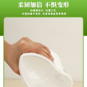 Rich Niu Food Grade PP Disposable Lunch <b>Box</b> With Lid Microwave Safe 1000ml - Product Image 2