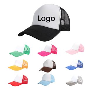 Casquette de baseball en polyester à 5 panneaux avec broderie personnalisée pour sublimation, en mousse et maille, avec logo - Product Image 1