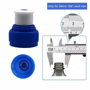 Haute qualité 28mm 30mm 38mm bouchons de bouteilles en plastique personnalisés bouteille d'eau de sport bouchons <span class=keywords><strong>push</strong></span>-<span class=keywords><strong>pull</strong></span> 1810/1881 avec anneau antivol - Product Image 4