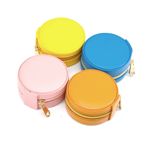 Mexda Custom Mini Round Ring Earrings Storage Portable Waterproof Jewelry Box Color Macaron Matching Jewelry Box Hot Sale