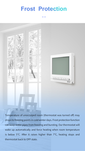 Thermostat de chauffage programmable HA9327-S2TL - Protection contre la surchauffe, Wi-Fi, marche/arrêt, rétroéclairage, 220V AC, chauffage au sol radiant HA9327-S2TL - Product Image 4