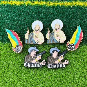 Clip de chapeau en métal peint pour casquette de golf, badge rétro de dessin animé, décoration de vêtement, accessoire boucle papillon en alliage de zinc - Product Image 4