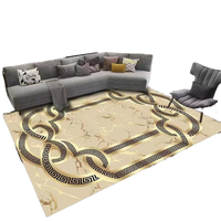 Tapis et moquettes modernes géométriques rectangulaires en polyester à poils ras, fabriqués à la machine, pour grandes surfaces, couloirs, salons et chambres à coucher - Vente en gros