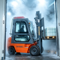 Chariot élévateur diesel de 1,5 tonne pour le transport de marchandises sur palettes en entrepôt et supermarché, à vendre