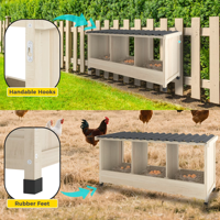 Poulailler pliable en bois léger et portable avec toit en bois pour poules, canards, volailles, cage à œufs pour la cour
