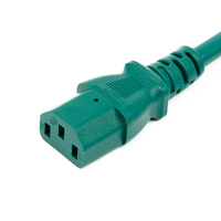 Câble d'extension d'alimentation robuste SJTW IEC femelle vers AC mâle, 15A, conducteur en cuivre 14AWG, indice de protection IP56 pour utilisation en extérieur