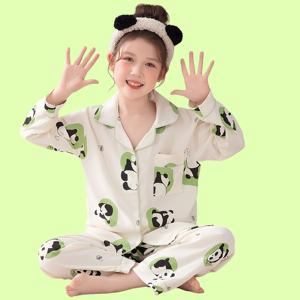 Pijamas <span class=keywords><strong>de</strong></span> <span class=keywords><strong>algodón</strong></span> <span class=keywords><strong>de</strong></span> nube <span class=keywords><strong>de</strong></span> verano Kawaii alto para niños y mujeres traje <span class=keywords><strong>de</strong></span> Casa transpirable lindo Panda dibujos animados regalo <span class=keywords><strong>de</strong></span> cumpleaños para estudiantes - Product Image 1