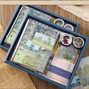Kit diario Vintage per album di ritagli forniture per album di ritagli per diario con regalo per <span class=keywords><strong>Notebook</strong></span> con griglia A6 - Product Image 1