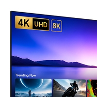 Téléviseur intelligent ultra-fin sans cadre 4K UHD QLED LED avec haut-parleur intégré 60Hz, 32-85 pouces, pour home cinéma