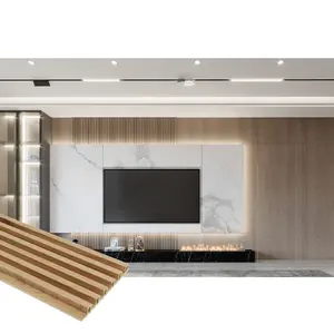 Hotsale gepolsterte WPC-Wandplatten Heimdekoration akustikwandplatte Innwandplatte