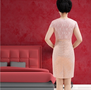 Nouveau deux pièces <span class=keywords><strong>mère</strong></span> de la mariée robes avec veste genou longueur dentelle formelle haute qualité <span class=keywords><strong>mariage</strong></span> <span class=keywords><strong>marié</strong></span> <span class=keywords><strong>mère</strong></span> <span class=keywords><strong>robe</strong></span> - Product Image 5