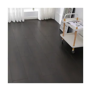 Plancher en bois dur foncé de ménage portable le plus vendu 1220x202x12mm plancher en bois dur stratifié pour l'intérieur