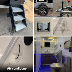 Nouvelle conception de toilettes de qualité supérieure en Chine, toilettes portables à partir de conteneurs, remorque de bureau mobile avec salle de bain - Product Image 5