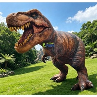 Statue géante gonflable de Tyrannosaurus Rex Dragon de 5 m avec ventilateur intégré, impression numérique, décorations sur le thème du Jurassic pour événements