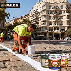 Southeast Asia Household Workshop Waterborne Epoxy Road Marking Paint Wear Resistant Acrylic Liquid Coating <b>Brush</b> Application - Product Image 1