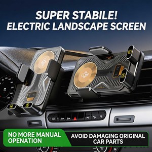 Soporte para Teléfono Móvil con Carga Rápida Inalámbrica de 15W, con Abrazadera Automática, Rotación Eléctrica, para Rejilla de Ventilación del Automóvil - Product Image 4