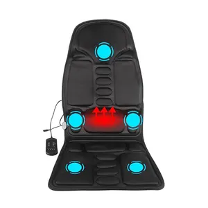 Wholesale chairs back massage-Portable Massager Chair Electric Heated Vibrating Seat Back Neck For Car Home Office Cushion Mattress Pain Relief