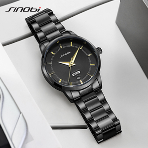 Men's <b>Watch</b> Waterproof Double Calendar Business Men <b>Watch</b> High Quality Steel Strap Wristwatch Guangdong Factory - Product Image 3