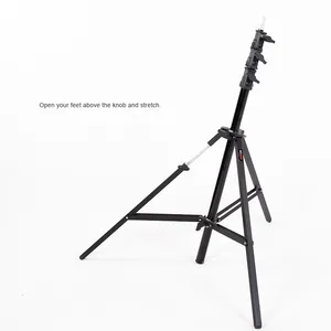 Attrezzatura per fotografia Video Selfie con cuscino d'aria regolabile in acciaio multifunzione treppiede in diretta supporto per luce in Streaming - Product Image 2