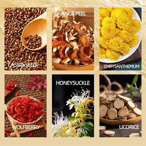 Tisane aux chrysanthèmes et graines de cassia OEM, mélange de 6 herbes, écorce d'orange, réglisse, naturelle, végétalienne, sans OGM, 20 sachets - Product Image 6