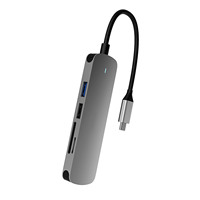 Concentrador de red 5 en 1 usb 2,0 tipo c a HD-MI, hub hecho de fábrica, USB3.0 x 1, usb 2,0x1, SD, TF