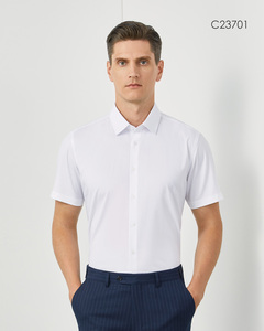 <span class=keywords><strong>Camicia</strong></span> Formale Estiva in Modal Elasticizzato Antipiega Monopetto Tinta Unita per Uomo e <span class=keywords><strong>Donna</strong></span>, Personalizzazione all'Ingrosso - Product Image 1