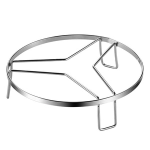 Rejilla de vapor de acero inoxidable de 8 mm, rejilla plana de acero con aislamiento térmico para cocinar huevos y verduras al vapor en la cocina. - Product Image 2