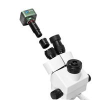 High Quality Trinocular Microscope Viewing Head with Eyepiece Zoom Head Inclined at Stereo Zoom Microscope for Lab