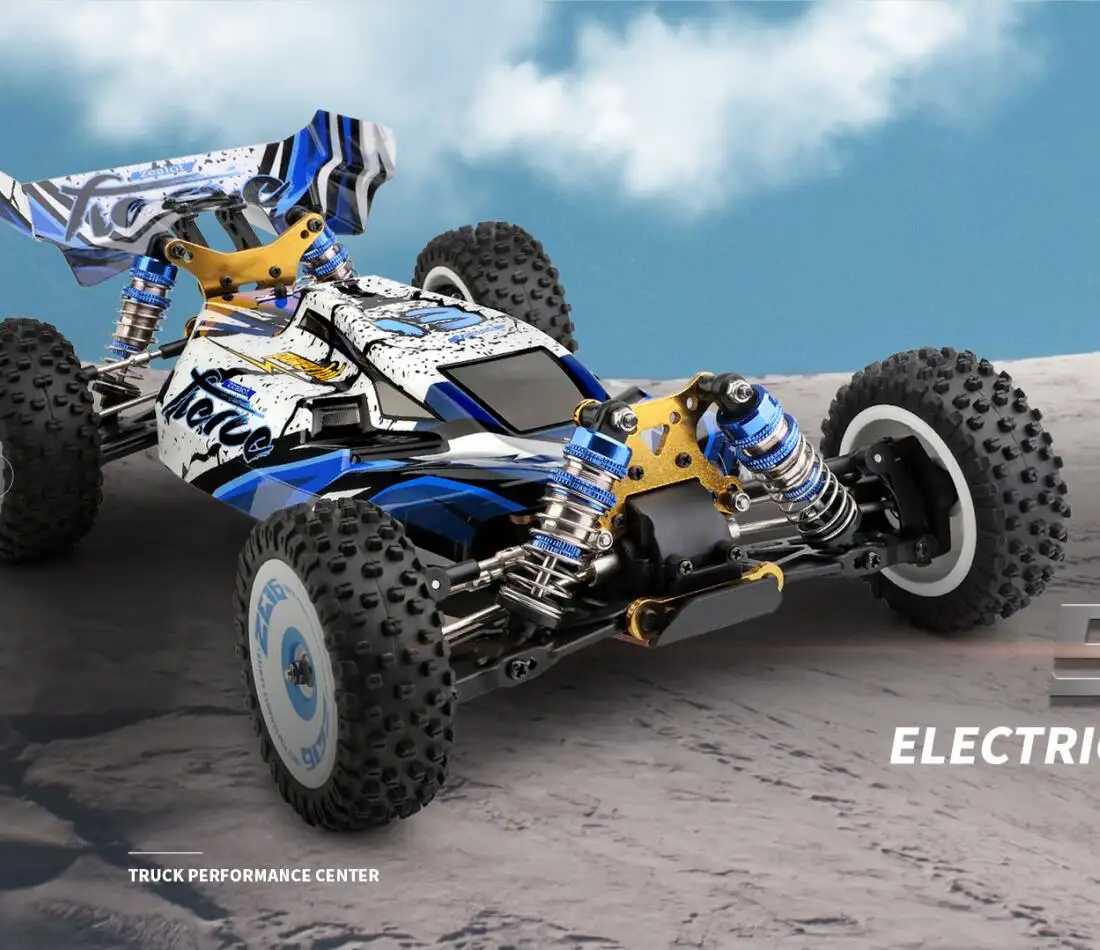 WLTOYS 124017 2.4G 1/12 Scale 4WD Electric Racing Truck 75KM/H Brushless Metal Chassis RC Buggy High Speed Car Off-Road Vehicle