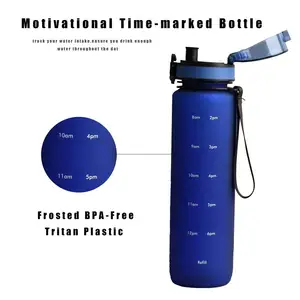 אישית צבע 980ml ריצה מוטיבציה נייד חיצוני פלסטיק Bpa משלוח ספורט בקבוקי מים