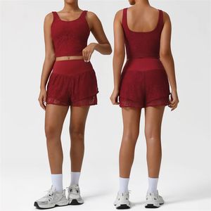 Traje Deportivo de Tenis de Encaje para Mujer, Transpirable, Anti-Deslizante, Informal, de Malla, para Correr - Product Image 5