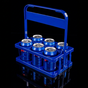 IStapromo Cadeaux - Porte-bouteilles de vin pliable personnalisé avec logo, en PP, pour 6/8 bouteilles, panier à bière pliable - Product Image 1