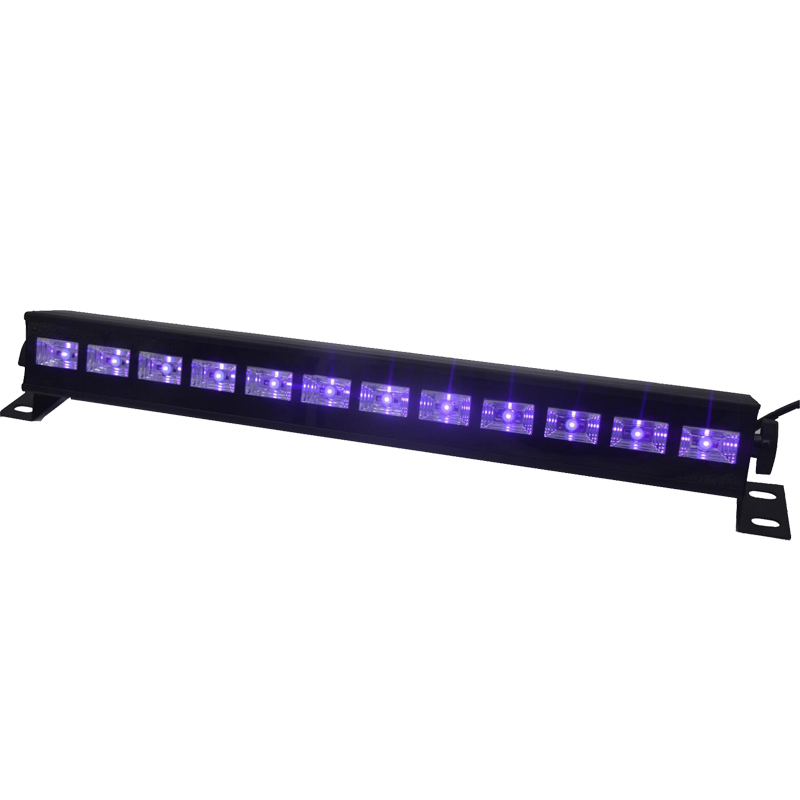 12X3W UV LED Black Light DMX512 Stage Light UV LED Wall Washer Light for Xmas Holiday With Remote